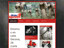Tablet Screenshot of moto-sprint-malaga.com